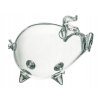 Pokladnička prasiatko zo skla 21x16x15 cm SKLO VYPR