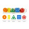 DREWNIANA UKLADANKA LOGICZNA SORTER MONTESSORI Wiek dziecka 3 lata