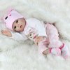 Bábika Reborn realistické dieťa 42 cm silikónová