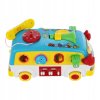 EDUKACYJNY INTERAKTYWNY AUTOBUS SORTER KLOCKI JEZDZI MUZYKA SWIETA PREZENT Baterie 3x AA