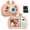Detský digitálny fotoaparát 2 NLF+32 GB karta HNEDÝ