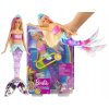 Bábika Barbie kúzelná morská panna GFL82 žiariaca morská víla