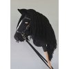 Kôň na paličke Hobby Horse A4 65 cm ČIERNY VYPR