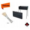 Zestaw Grill mangal weglowy 2 mm szampury 8 szt