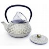 Zestaw zeliwny Czajnik do herbaty 1 0 L 2 czarki Material zeliwny