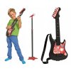 GITARA ROCKOWA ELEKTRYCZNA Z MIKROFONEM I STATYWEM DLA DZIECI