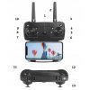 DRON E90 PRO KAMERY 4K WIFI HD ZABAWKA ZAWIS 250m Predkosc maksymalna 19 km h