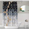 Geometrický mramorový sprchový záves 180x200_2