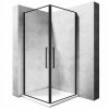 Čierna rohová sprchová kabína Abra 80x80 Rea_0