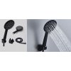 Matná čierna sprchová hlavica s držiakom hadice_3
