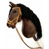 Kôň na paličke Hobby Horse Large A3 tmavo HNEDÝ VYPR