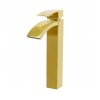 Faucetový vodopád Silla Gold vo vysokom umývadle_3