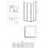 DEANTE KERRIA SPRCHOVÁ KABÍNA 90x90 CM_3