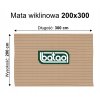 Mata wiklinowa oslona na ogrodzenie taras EKO 200x300 cm EAN GTIN 4007114131039