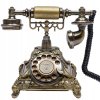Retro Obrotowy Telefon Zloty 25 5 17 5 20 5 cm