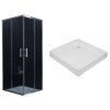 MEXEN RIO sprchovací kút 90x90 SIVÁ + PALETE_0