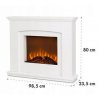 Elektrický krb Klarstein Aosta Light & Fire s funkciou ohrevu 2000 W ii.TRIEDA vypr