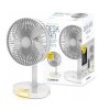 Stolový ventilátor tichý+lampa+batéria
