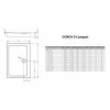 Akrylátová sprchová vanička Doros D Compact 100x90 RADAWAY_2