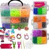 Zestaw do robienia bransoletek z gumek gumki KUFEREK dii dla dziewczynki