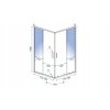 Sprchový kút PUNTO CZARNA 80x80 výsuvný_5