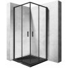 Sprchový kút PUNTO CZARNA 80x80 výsuvný_0