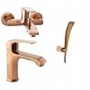 AURORA ROSE GOLD SET bič. hm. + vaňa + sprchová vanička_1