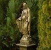 Betónová socha Panny Márie 70 cm staré zlato