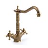 kuchynské Batérie, umývadlo kohútik Retro staré zlato_0