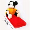 Mäkké detské kreslo myši červené VYPR