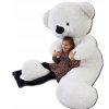 Veľký plyšový medveď 220 cm BIELY , BÉŽOVÝ VYPR