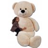 Veľký plyšový medveď 220 cm BIELY , BÉŽOVÝ VYPR