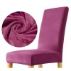 Velúrový poťah na stoličku - zamat tmavý ružový sada 6 ks VYPR