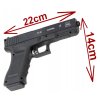 Replika pištole Glock 17 s guličkami