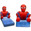 Krzeselko rozkladane spider fotel z pluszu pufa