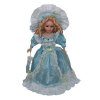 40cm porcelánová bábika modrý klobúčik