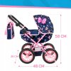 KINDERPLAY WOZEK DLA LALEK GLEBOKI GONDOLA SKLADANY TORBA REGULOWANA RACZKA Seria KP0262