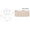 ZAKONCZENIE KOMINA DASZEK SYSTEMOWY DYFUZOR PARASOL STOZEK FI 200 KWAS Srednica 200 mm