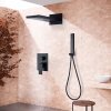 Nastaviť pre dušu FLUSH mount vodopád čierna_1