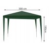 Predajný stan, altánok - Materiál na strechu pavilónu 3x3m PE zelený_3