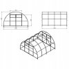 Skleník - Skleník Zofia 4x10m vyrobený z POLYKARBONÁTU 6mm, 40x20mm_7
