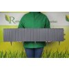 Obrubník palisáda -  Plastový plot ECO PALISADE GRAPHITE, hrana 15m_8