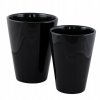Kvetináč na terasu - Sada dlhých hrncov čiernych, keramiky_1