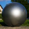 Garden Decoration Ball Ø 60 cm Strieborné Pearl_1