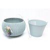 Kvetináč na terasu - Keter Pot Zavesenie Cozy M 36cm Misty Blue_3