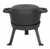 Kotlík na guláš - Kociołek Cast Iron Pot Maďarský stíhač 5L 3in1_3