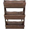 Kvetináč na terasu - Drevený kaskádový box (3-horizontálny) hnedý 67cm_4
