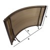 Strieška dverí Arch Canopy 160x90 cm Alu_1
