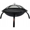 Ohnisko do záhrady - Oceľová záhradná pec s roštom 56 cm_2