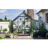 Skleník - acm QUBE ALUMINIUM SKLENENÝ BEZ PRAHU 6,8 m2 ČIERNY_2